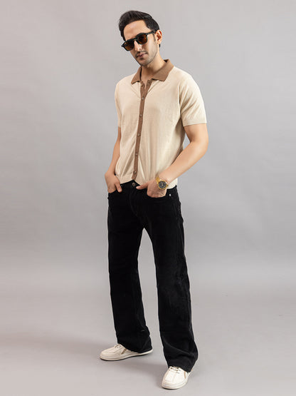 RELAXED REVERSE KNIT SHIRT