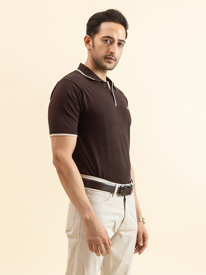 EXCLUSIVE FINEST RAGLAN SELF KNIT POLO
