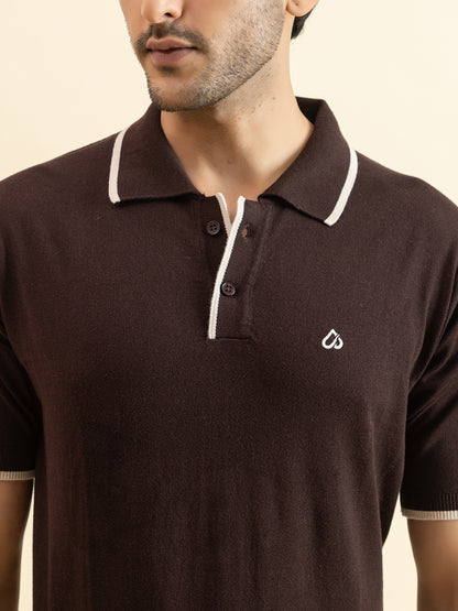 EXCLUSIVE FINEST RAGLAN SELF KNIT POLO