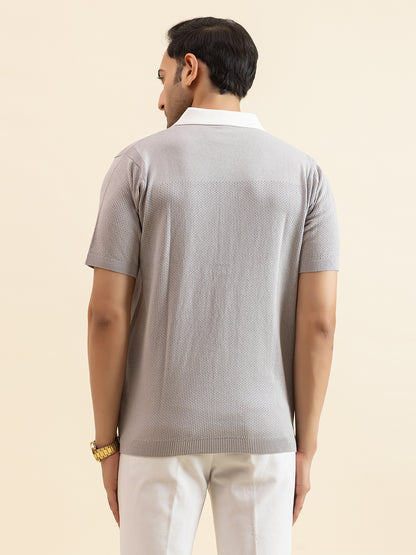 RELAXED REVERSE KNIT SHIRT