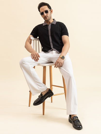 RELAXED REVERSE KNIT SHIRT