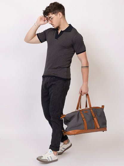 HEARING BONE FINE KNIT POLO