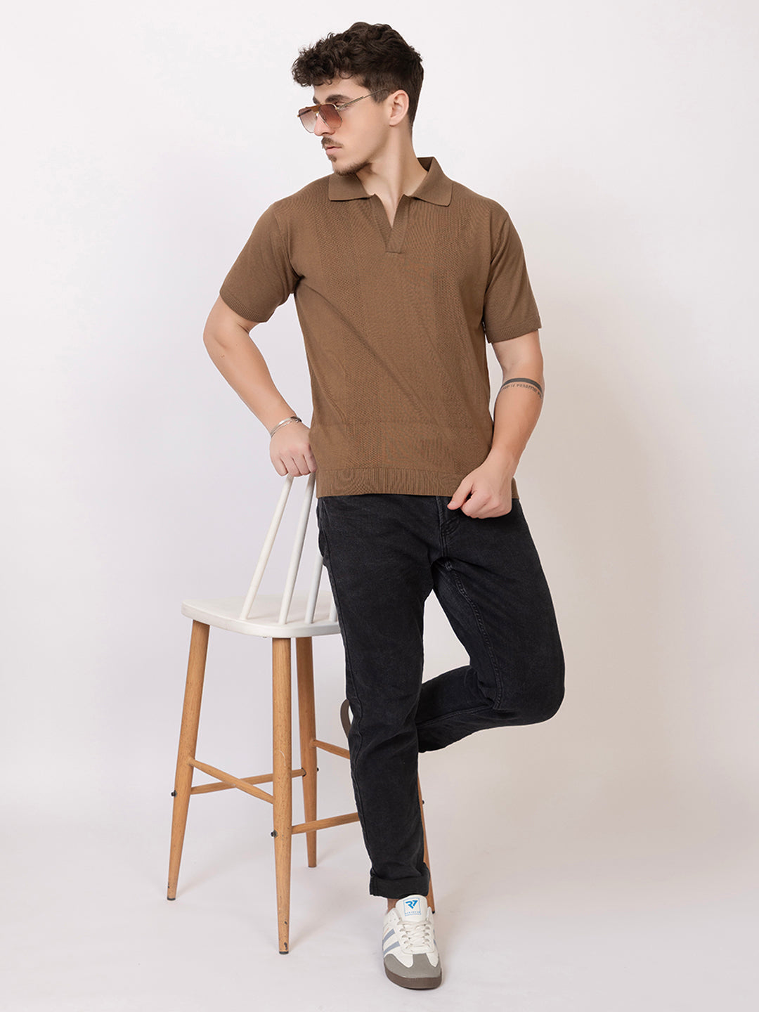 COTTON FINE KNIT RAGLAN REGULAR FIT POLO
