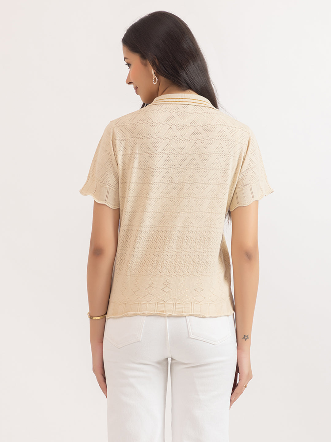AEDENBURG BARFOREATED KNIT TOP