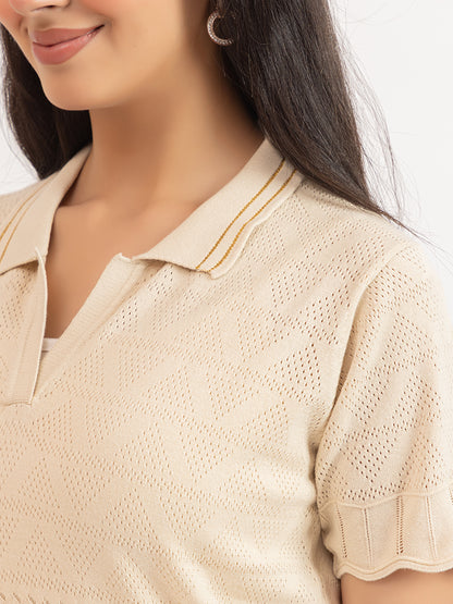 AEDENBURG BARFOREATED KNIT TOP