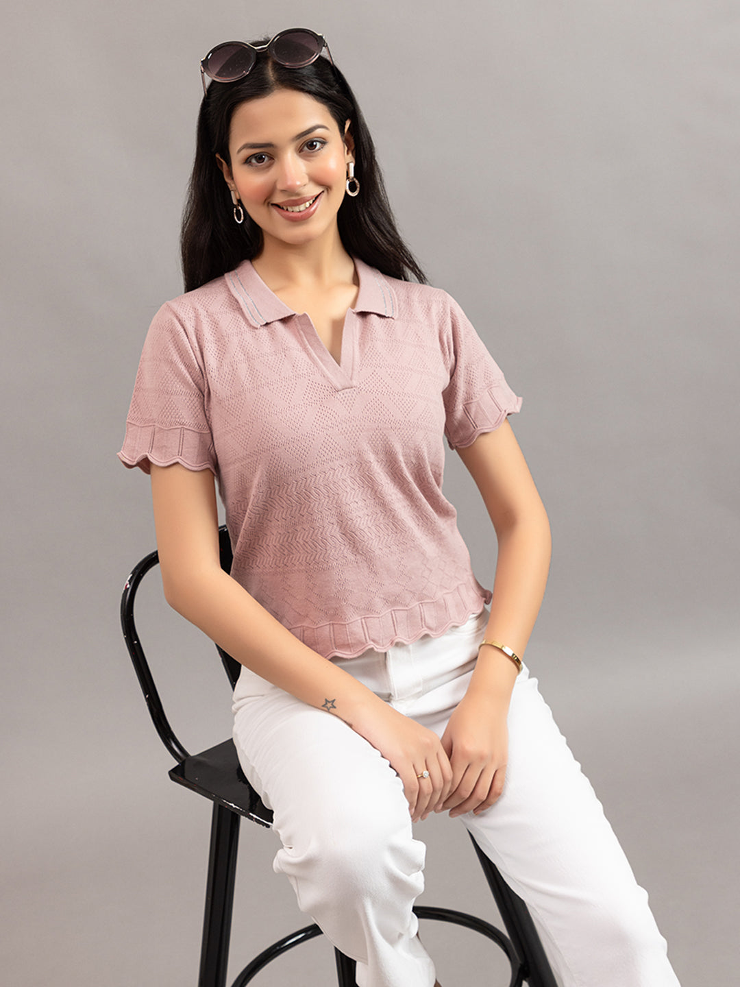 AEDENBURG BARFOREATED KNIT TOP