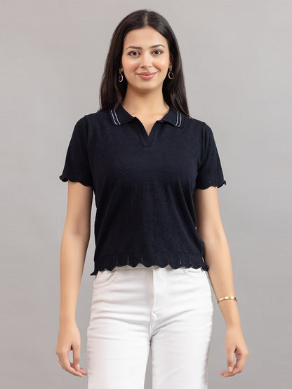 AEDENBURG BARFOREATED KNIT TOP