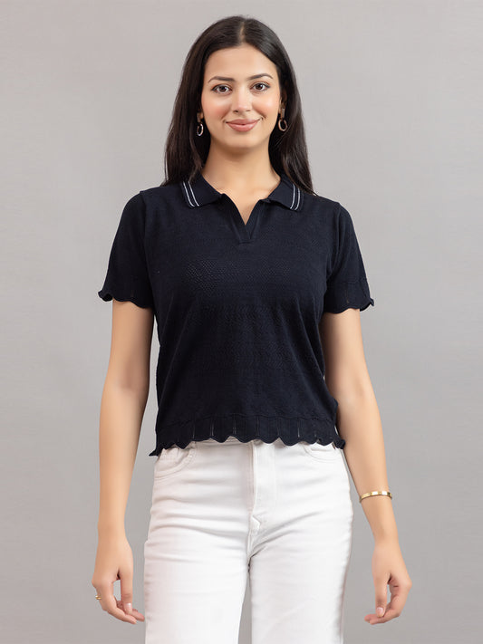 AEDENBURG BARFOREATED KNIT TOP