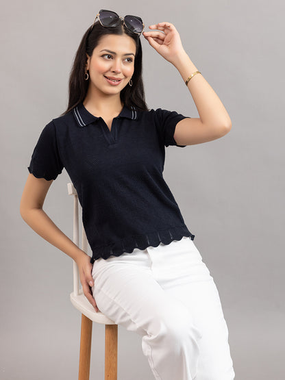 AEDENBURG BARFOREATED KNIT TOP