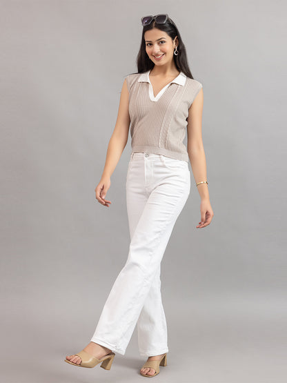 AEDENBURG V NECK POLO TOP