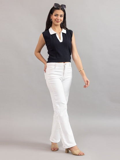 AEDENBURG V NECK POLO TOP
