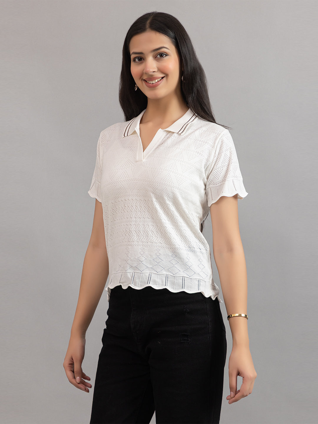 AEDENBURG BARFOREATED KNIT TOP