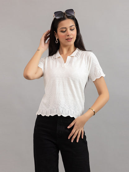 AEDENBURG BARFOREATED KNIT TOP